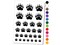 Grizzly Bear Claw Paw Temporary Tattoo Water Resistant Fake Body Art Set Collection